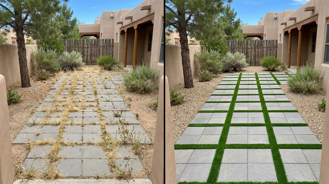 Lifted Edges, Seams and Melted Spots: Santa Fe Turf Repairs After Wind, Snow and Sun