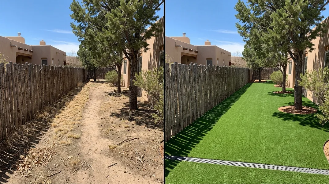 Result artificial grass installation in Santa Fe - Santa Fe Artificial Grass Installation