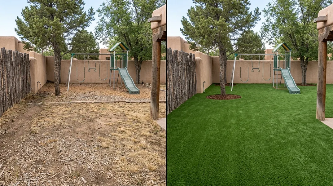 Pet Turf for Santa Fe Yards: Odor, Drainage and High-Desert Sun